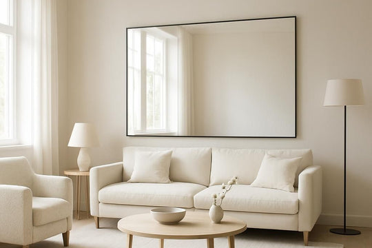 Décoration d'intérieur pour agrandir une pièce sombre avec des couleurs claires et des miroirs