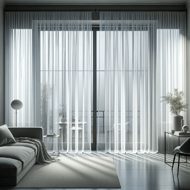 Légèreté et transparence se rencontrent dans ce voilage délicat, idéal pour laisser filtrer la lumière et apporter une touche d'élégance à votre intér.