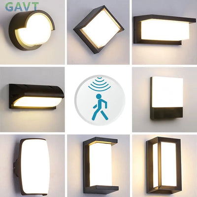 Applique murale LED avec détecteur de mouvement IP65 blanc