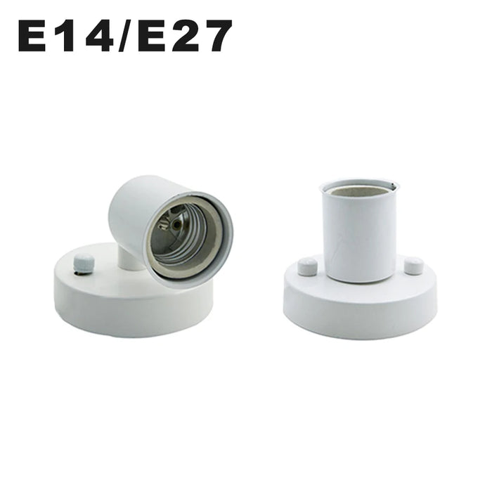 Support de lampe orientable E14 180° blanc