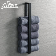 porte serviettes mural acier inoxydable noir texturé moderne 30cm 40cm 50cm 60cm