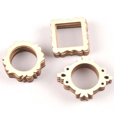 Kit de 20 cadres photo en bois naturel 50mm