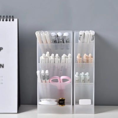 Organisateur de bureau 4 grilles blanc