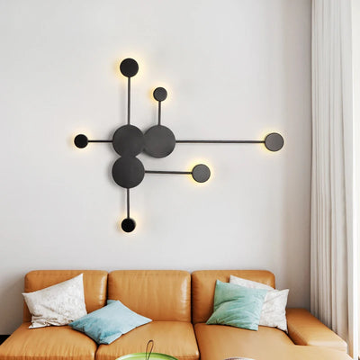Applique murale LED design nordique en fer blanc pour interieur moderne