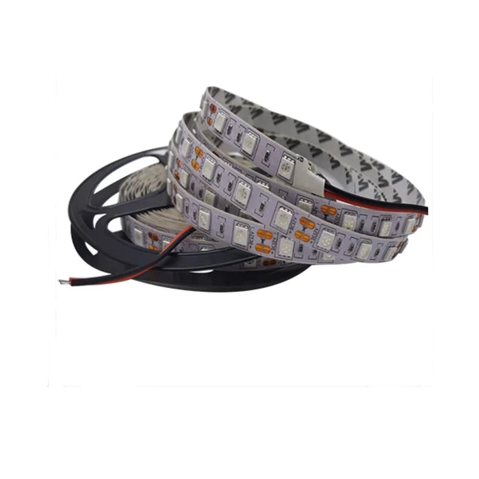 Ruban LED 12V RGB IP65 allumé en couleur rouge pour décoration intérieure