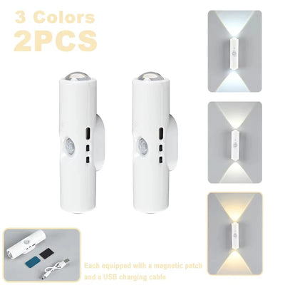lampe murale moderne adhésif blanc flux lumineux 249 2000 rechargeable capteur mouvement veilleuse prise