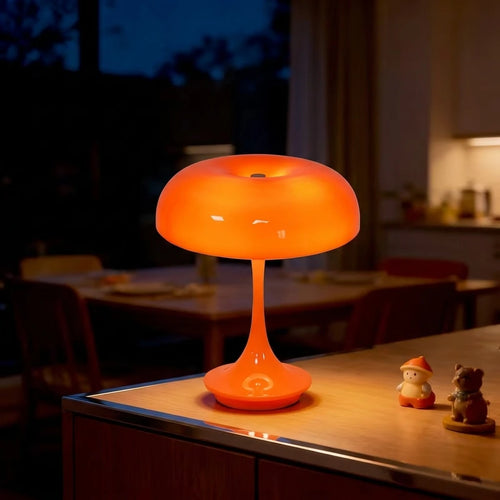 lampe table led blanc orange réglable tactile moderne minimaliste chambre chambre