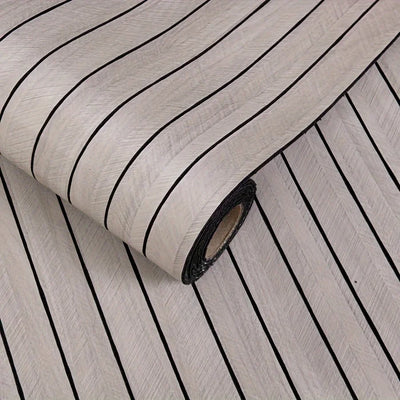 papier peint auto adhésif moderne rayures verticales beige clair enfant chambre cuisine résistant eau