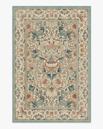 Tapis salon moderne rose texturé vue d'ensemble