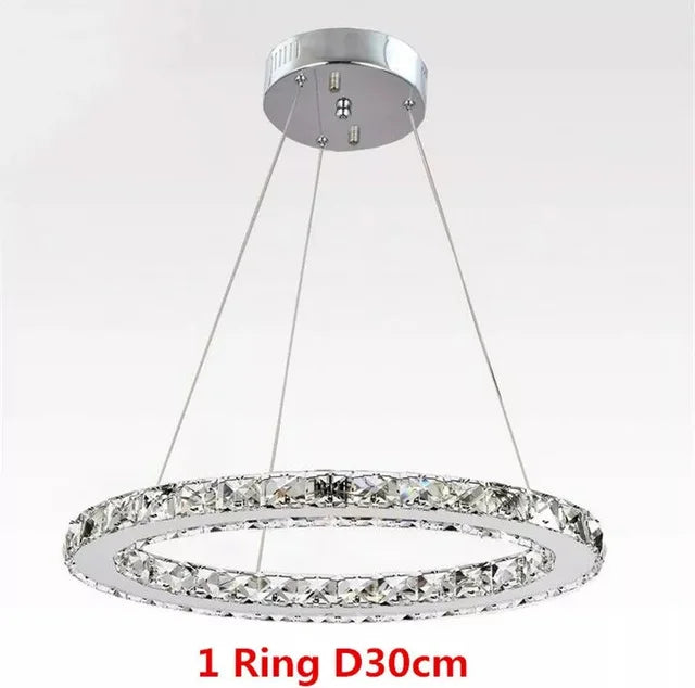 suspension lumineuse moderne spirale strass blanc doré contemporain sans ombre