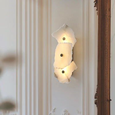 Lampe LED murale en marbre blanc pour tête de lit moderne