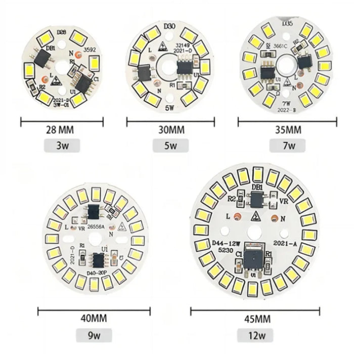 plaque led circulaire diodes blanc moderne ac 220v 240v 12w 15w