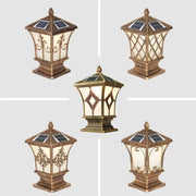 lampe solaire extérieure moderne gradation automatique ip45 jardin terrasse motifs floraux panneaux solaires 8w