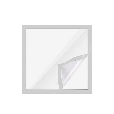 Cadre photo magnétique 30x30 blanc exposant une peinture diamant sur une table