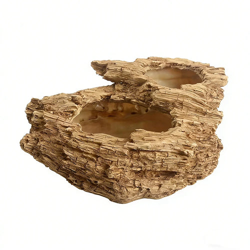 pot résine imitation écorce tronc arbre plantes succulentes mousse rustique nature zenintérieur opalescent figurines