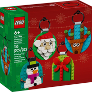 ornements noel lego pere noel renne bonhomme neige cadeau festifs decoratifs miniatures bricolage enfants