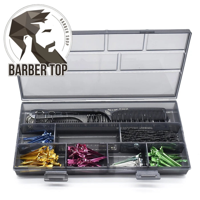 Boîte de rangement compartiment noir pour outils coiffure