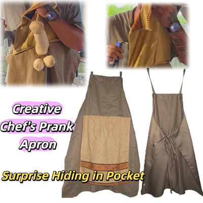 Tablier cuisine humour homme blanc avec message drôle