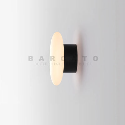 Applique murale LED design galets verre noir salon