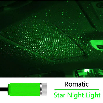 Lampe LED décorative USB automatique réglable projetant un ciel étoilé dans une chambre