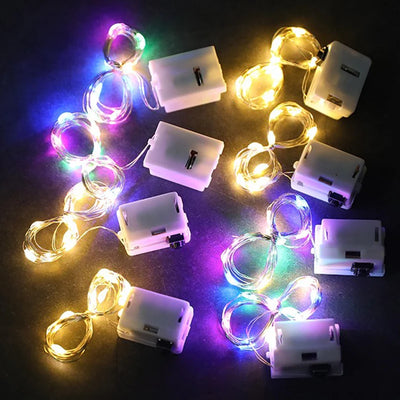 Guirlande lumineuse LED blanche chaud dans un salon