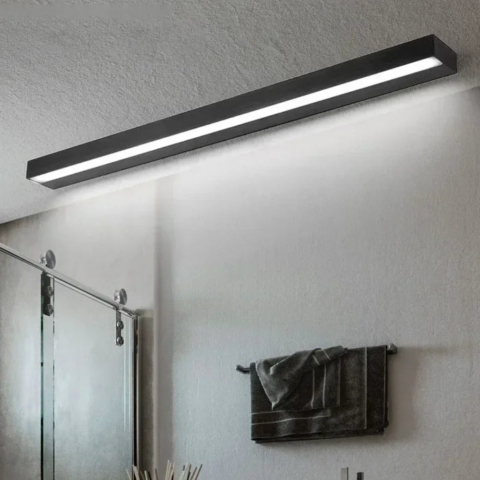 Applique murale LED moderne blanche pour salle de bains avec éclairage avant
