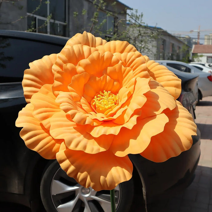 fleur artificielle pivoine rose réaliste 40cm 50cm décoration intérieure anniversaire nouveau an chinois