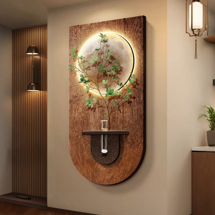 Applique murale LED en pierre pour entrée moderne