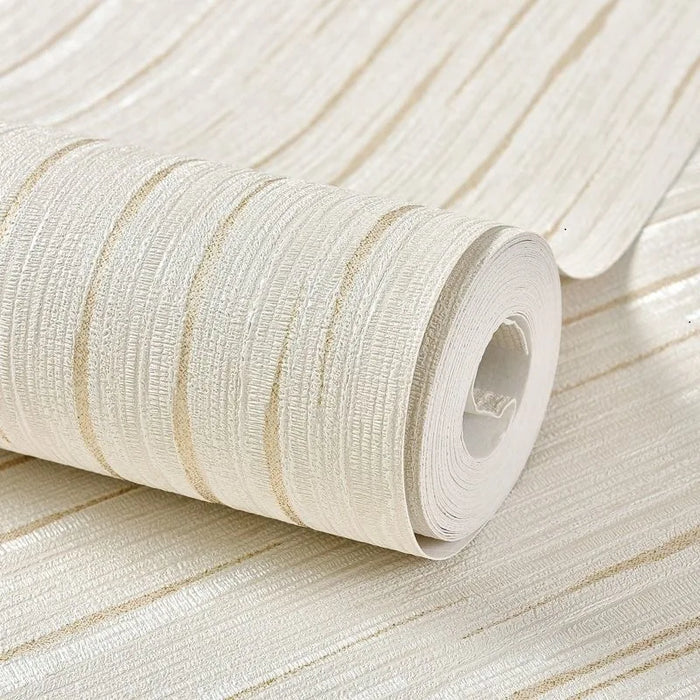 Papier peint beige à rayures 3D moderne texture en relief pour chambre
