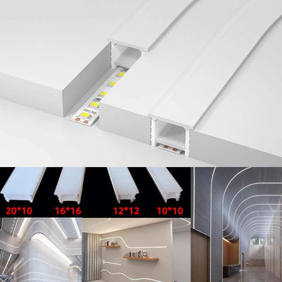 Tube LED encastrable flexible silicone blanc