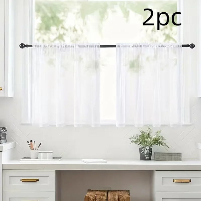 rideau blanc transparent moderne polyester 100% fenêtre panneaux