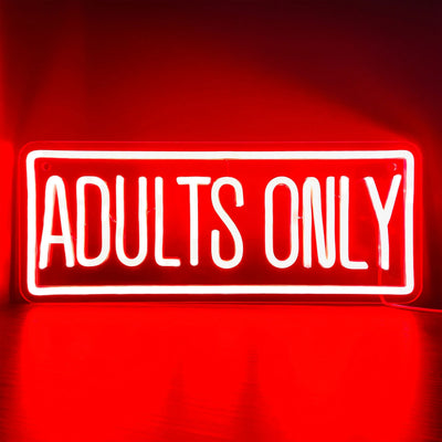 Enseigne au néon rouge LED pour décoration murale chambre adulte