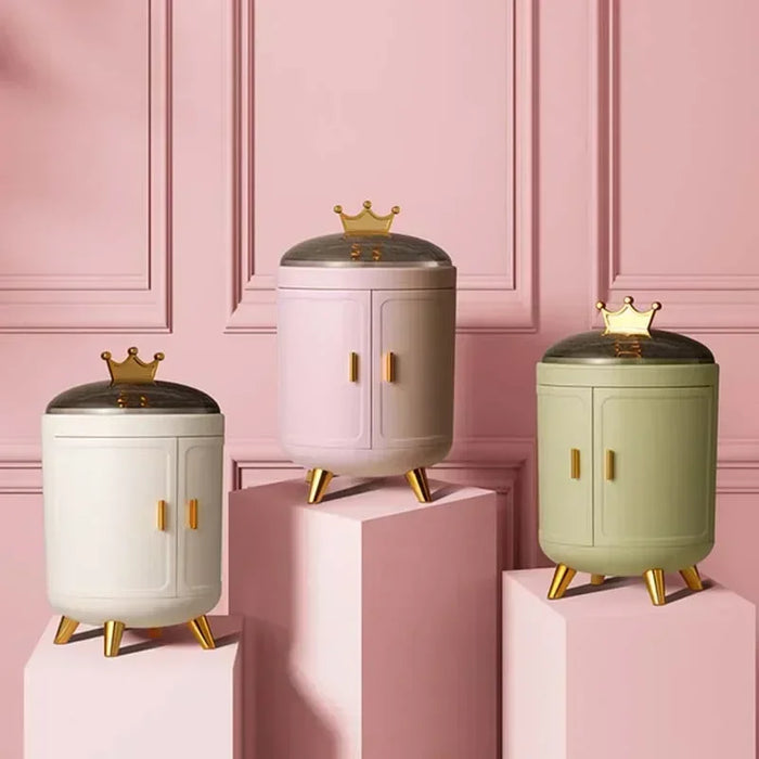 Boîte à bijoux organisatrice noire avec compartiments pour bagues et boucles d'oreilles