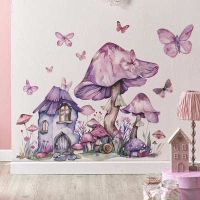 Sticker mural avion noir pour chambre bébé