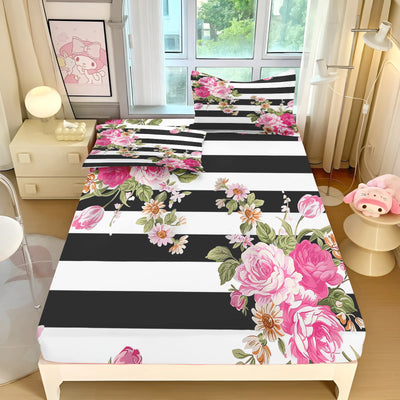 Parure de lit fleurs et plantes motif floral