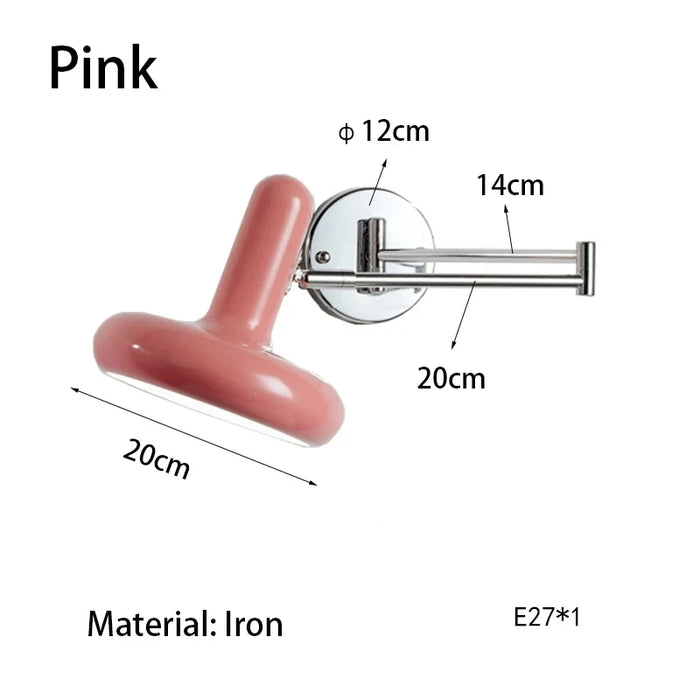 lampe murale articulée crème moderne ampoule E27 réglable hauteur bas led