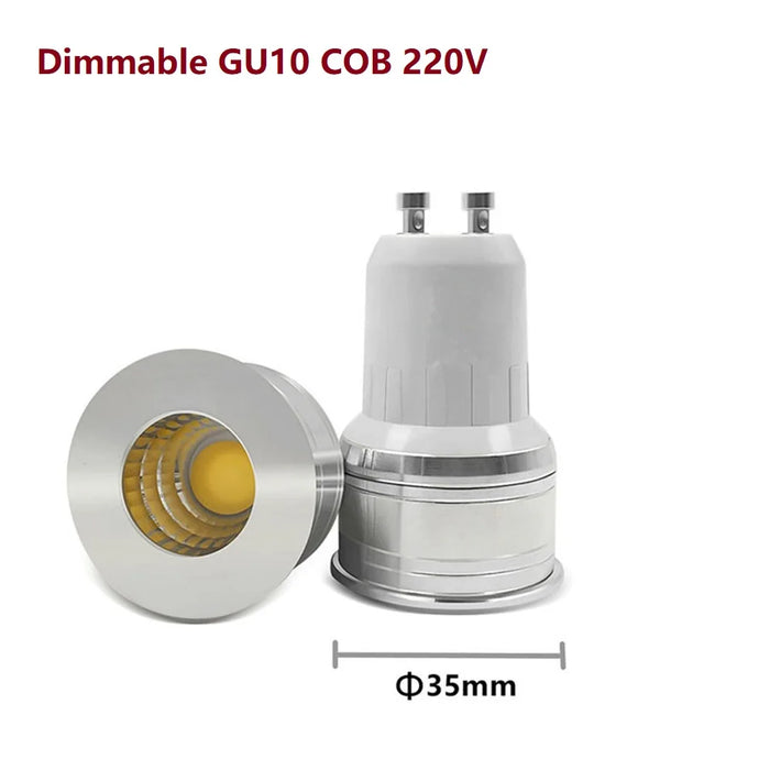 projecteur led gu10 intensité variable 50000h blanc froid 220v moderne 35mm opaque