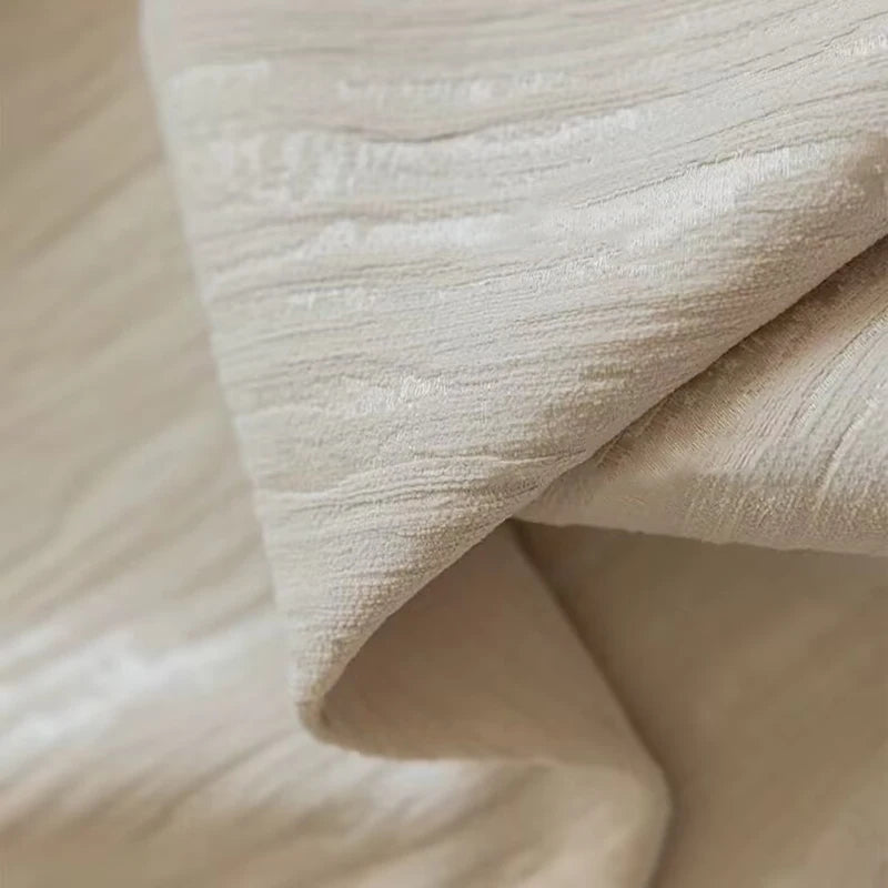 Rideau à crochets couleur crème