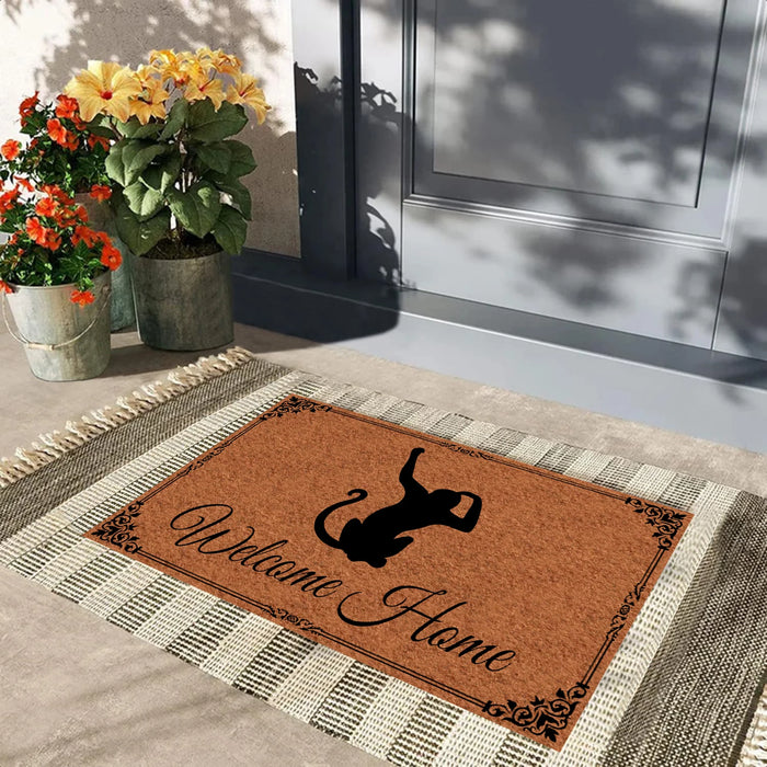 Paillasson en caoutchouc antidérapant pour entrée de maison