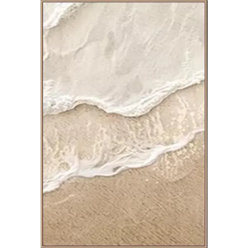 tableau mural abstrait vague plage beige texture sable art moderne décoration salon chambre salon