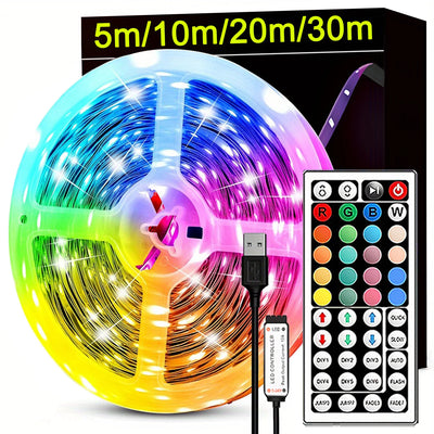 Ruban LED RGB USB avec télécommande pour décoration intérieure