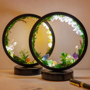 Lampe de chevet LED en quartz naturel, design forestier pour chambre et bureau, veilleuse décorative