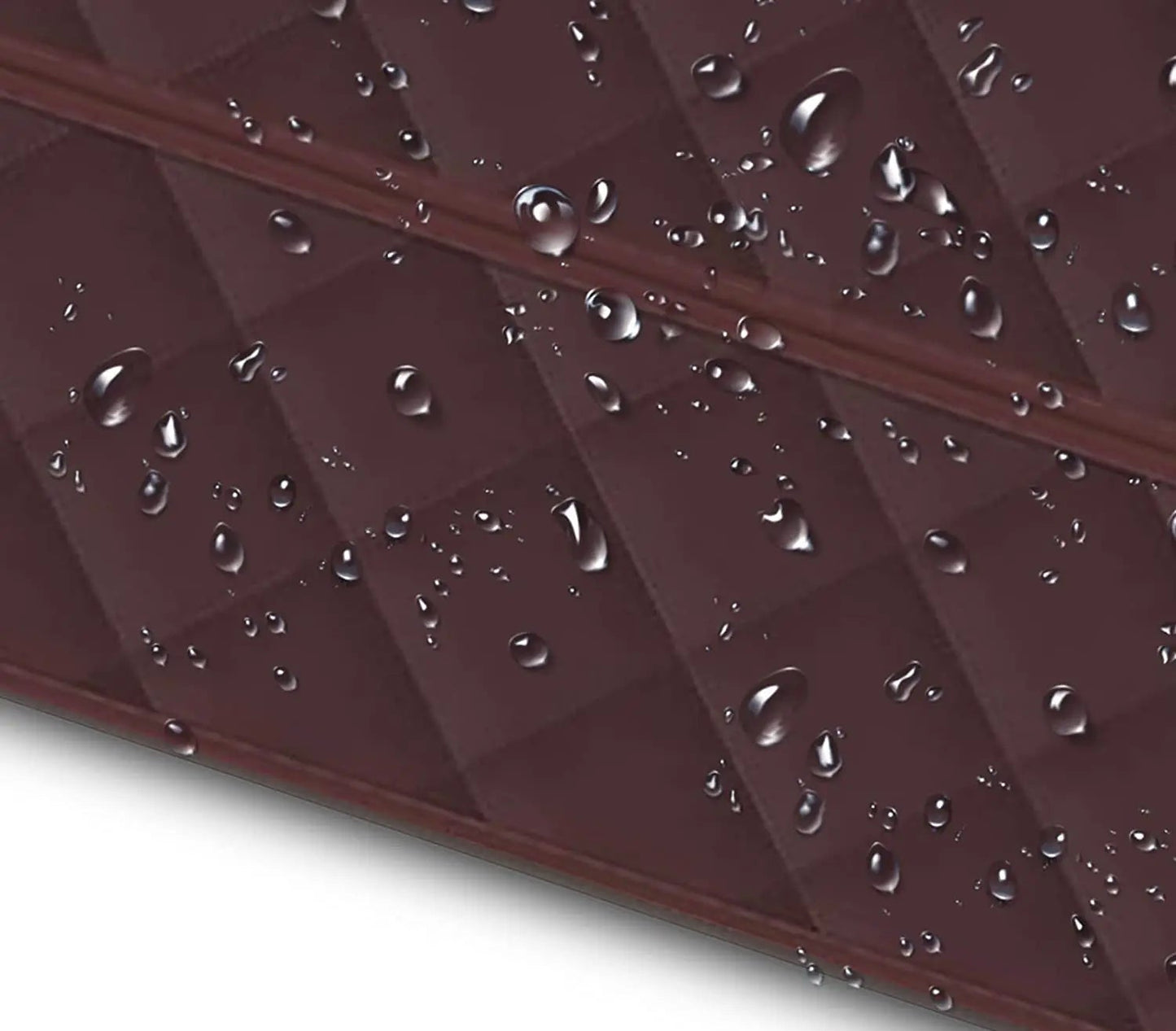 Surface imperméable du rideau isolant avec effet déperlant visible