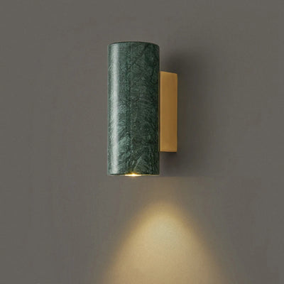 Applique murale nordique en marbre vert, luminaire design pour salon