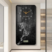 Horloge murale moderne design pour salon - Pendule décorative simple et élégante - Ombre Interieur