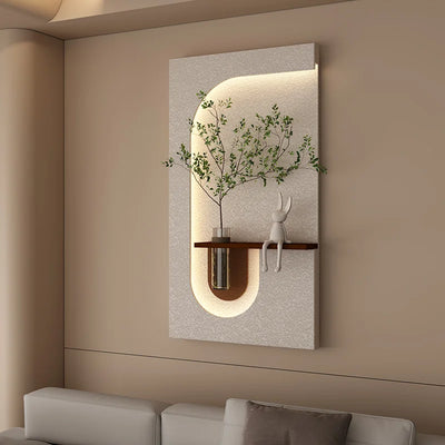 Lampe murale LED plante verte pour couloir moderne