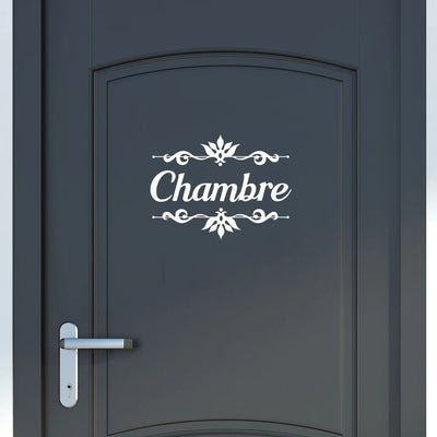 Sticker porte chambre espagnole noir