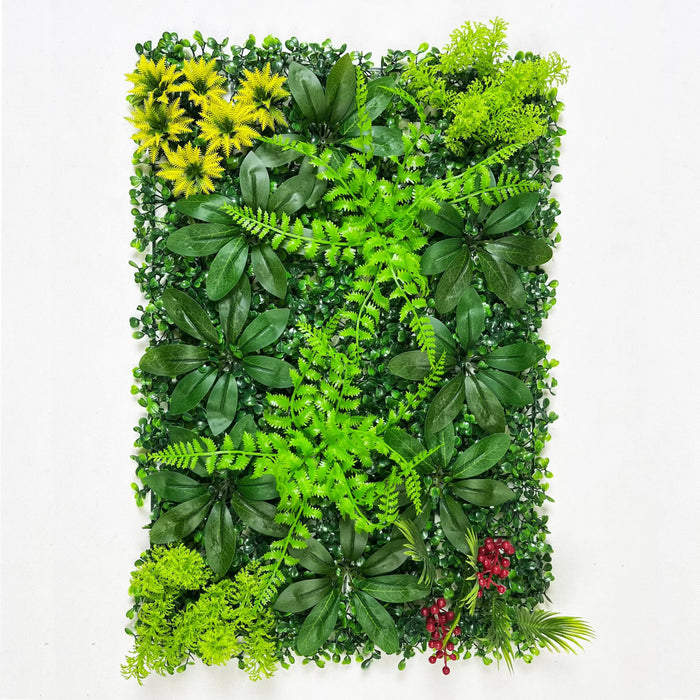 plantes artificielles murales feuilles fleurs herbes modernes extérieures différentes couleurs naturelles