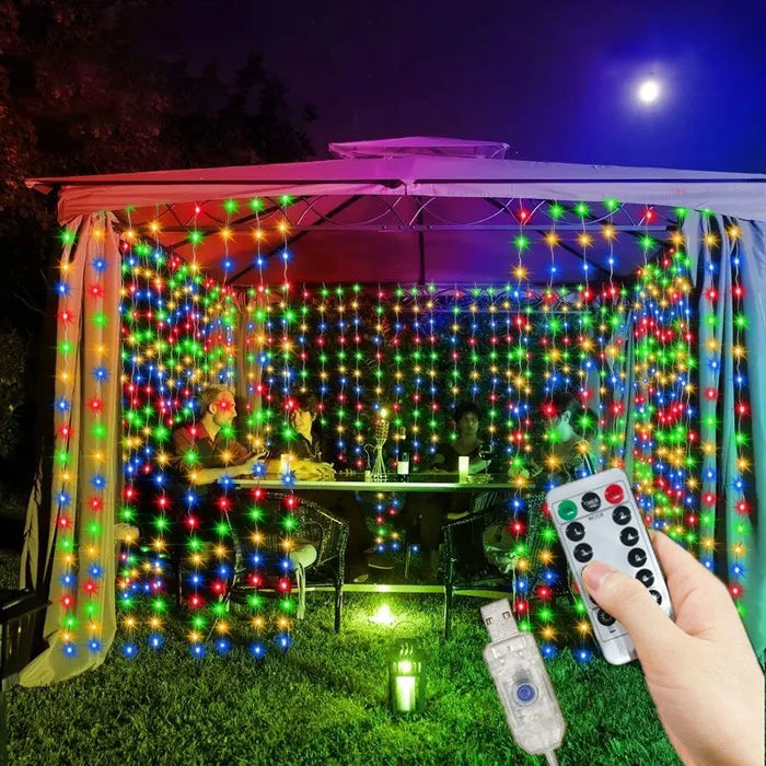 guirlande lumineuse mariage anniversaire multicolore blanc télécommande ledextérieur moderne festif