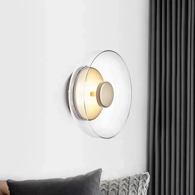 Applique murale LED en verre gris style nordique